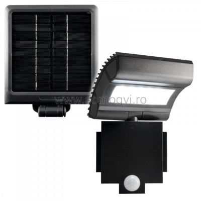 Reflector LED cu panou solar, senzor de miscare foto