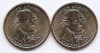 Statele Unite (SUA) Set 2 monede 1 Dolar 2007 D + P - (Presidential Dollars: 2. John Adams) KM-402 UNC !!!, America de Nord