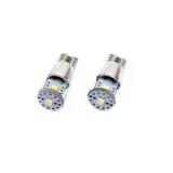 Set becuri auto cu LED CANBUS compatibil T10e W5W 3 SMD ALU Alb 12V 24V, destinat competitiilor auto sau off-road, Amio