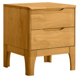 Cumpara ieftin Noptiera lemn masiv natur Ferb 40x40x48,5 cm