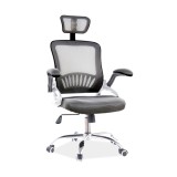 Scaun birou SL Q831, mesh, mecanism de balans, cotiere reglabile, rotatie 360 , suport lombar, 100 kg, negru