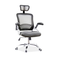 Scaun birou SL Q831, mesh, mecanism de balans, cotiere reglabile, rotatie 360 , suport lombar, 100 kg, negru