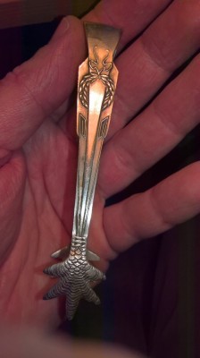 Cleste zahar cubic din metal alb sau alpaca fara marcaj foto