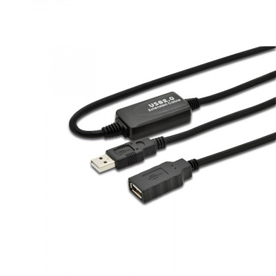 Cablu extensie USB 2.0, activ, 25m Digitus foto