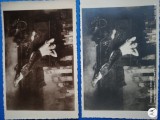 Grup doua carti postale Romania , anii 1925 ,Tarancuta cu zestre , reproducere dupa o pictura de Nicolae Grigorescu , fotografie tip carte postala
