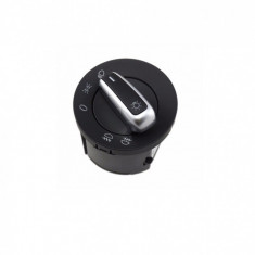 Buton comutator pentru Faruri VW Golf 5 Passat B6 Golf 5 6 Jetta cromat fara functie automata Cod:5ND941431B