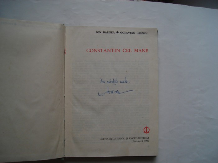 Constantin cel Mare - Ion Barnea, Octavian Iliescu