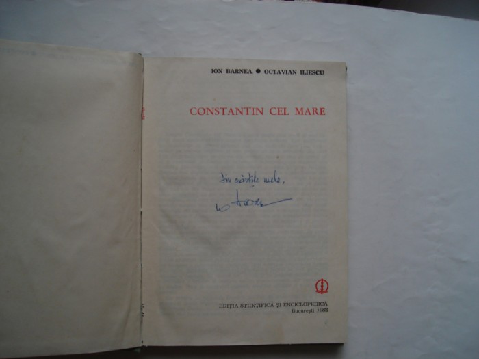 Constantin cel mare - Ion Barnea, Octavian Iliescu