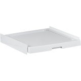 Kit suprapunere uscator si masina de spalat Haier HASTKU10, Adancime reglabila 47-62 cm, Raft Retractabil, Alb