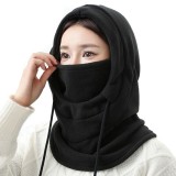 Masca pentru Sporturi de Iarna, Material Polar, Cagula Dama - Techsuit (BLC8) - Black