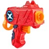 Set Pistol Blaster, X-Shot, cu 8 gloante care ating pana la 24 de metri, rosu, pentru copii