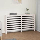 Gossi masca pentru calorifer, alb, 153x19x84 cm, lemn masiv de pin