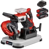 Einhell TE-MB 18/127 U Li PXC + Twinpack CB + 4514095 - Fierastrau cu banda 1141x13x0.65 mm + Set 2 acumulatori si incarcator Li-Ion 18 V 2.5 Ah