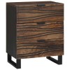 VidaXL Dulap de noapte castan 50 x 33 x 60 cm Lemn masiv de mango