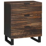 VidaXL Dulap de noapte castan 50 x 33 x 60 cm Lemn masiv de mango