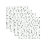 Cumpara ieftin Set 4 Museline din bumbac si bambus, Scutec multifunctional Eucaliptus, 30 x 30 cm