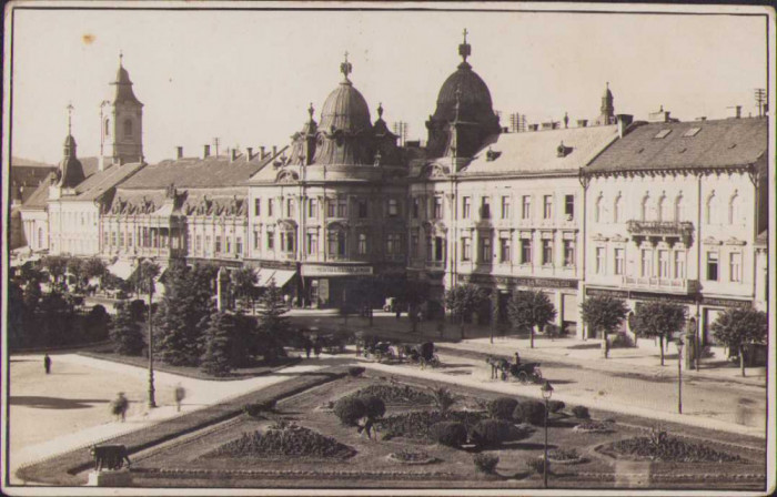 HST P53 Poza centru Cluj cu sediile băncilor importante 1930