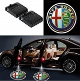 Holograme Logo Usi Alfa Romeo (cu baterii),pachet 2 bucati