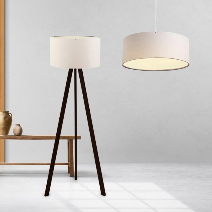 Lampen-Set Scunthorpe Cremewei&szlig; [lux.pro] HausGarden Leisure