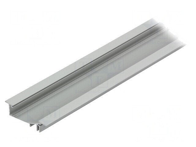 Profil Aluminiu &Icirc;ncastrat 1m pentru Module LED Natural FLAT8