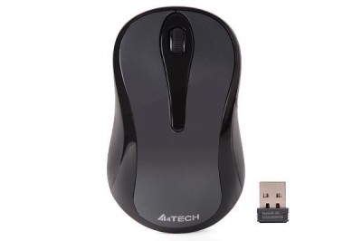 Mouse a4tech pc sau notebook wireless 2.4ghz optic rezolutie 1000 dpi butoane/scroll 3/1 gri foto