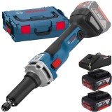 Bosch GGS 18V-23 LC + 1600A019S0 - Polizor drept 6 mm valiza speciala + Set 2 acumulatori si incarcator Li-Ion 18 V 4 Ah
