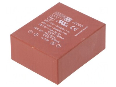 Transformator &amp;Icirc;ncapsulat 6VA 115/230V 6V 500mA foto