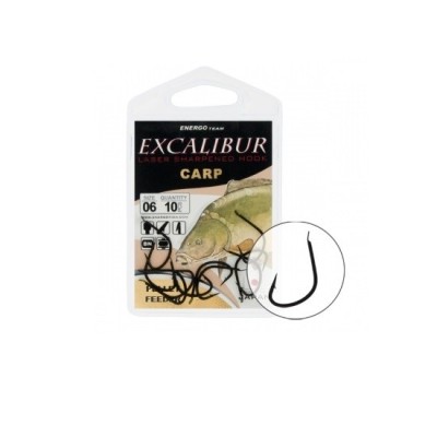 CARLIGE ENERGO TEAM EXCALIBUR PELLET FEEDER BLACK NR 8 10BUC/PLIC foto