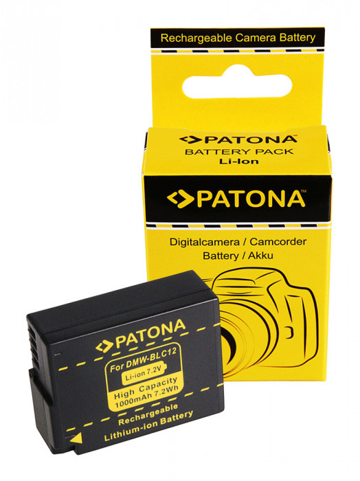 Acumulator /Baterie PATONA pentru Panasonic DMW-BLC12 E Lumix DM FZ200 BLC12 BLC12PP- 1138