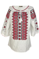 Bluza tip ie dama B23C, alb/rosu bordo , marimea 2XL