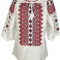 Bluza tip ie dama B23C, alb/rosu bordo , marimea 3XL