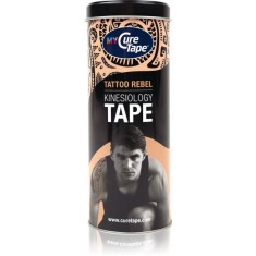 MyCureTape&reg; MyCureTape&reg; bandă kinesiologică cutie de metal culoare Tattoo Rebel 3x2.5 m