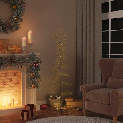 vidaXL Pom de Crăciun LED 100 LED-uri Alb Cald 150 cm 4019498 foto