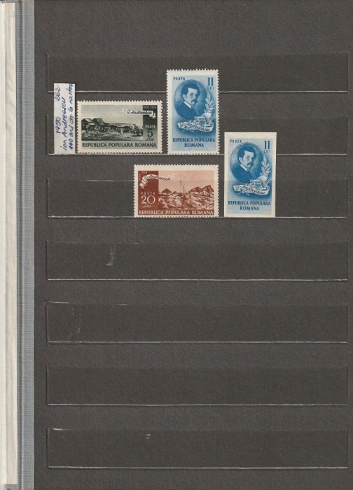 ROMANIA 1950 LP 262 CENTENARUL NASTERII I. ANDREESCU SERIE MNH NESTAMPILATA