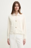 Marella sacou Emme by Marella culoarea bej, oversize, neted, 2515041091200