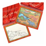 Carte de colorat pentru copii, marker magic cu apa