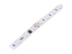 Bandă LED RGB 24V 60 LED/m 10mm PCB Alb