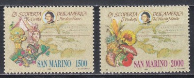 San Marino 1990 - 500 de ani de la descoperirea Americii, MNH foto