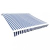 VidaXL P&acirc;nză copertină, albastru &amp; alb, 4x3 m (cadrul nu este inclus)