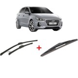Cumpara ieftin Set 3 stergatoare HYUNDAI i30 Hatchback Van (PDE) 2016-2020, pentru parbriz si luneta, Bosch Twin