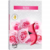 Set 6 pastile lumanari parfumate bispol - rose, Stonemania Bijou