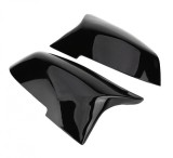 Set 2 capace oglinzi negru lucios M compatibile BMW Seria 3 F30 F31 Seria 1 F20 F21 Seria 2 F22 F23 Seria 4 F32 F33 F36 E84