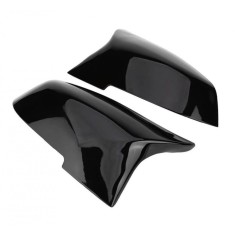 Set 2 capace oglinzi negru lucios M compatibile BMW Seria 3 F30 F31 Seria 1 F20 F21 Seria 2 F22 F23 Seria 4 F32 F33 F36 E84