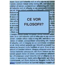 CE VOR FILOSOFII? - CULEGERE DE TEXTE