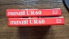 Lot 2 Casete Audio Maxell UR60 TYPE I Normal Bias Sigilate
