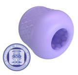 Masturbator Cary, Interior Striat, Material TPE Super Moale, Mov