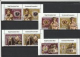 ROMANIA 2022 LP 2389 LP 2389 a REGII ROMANIEI MARI CENTENARUL INCORONARII SERIE CU VINIETA + COLITA MNH NESTAMPILATE, Nestampilat