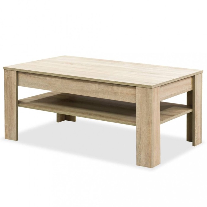 Masuta de cafea PAL, 110 x 65 x 48 cm, stejar