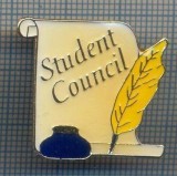 AX 963 INSIGNA - STUDENT COUNCIL -CONSILIUL STUDENTILOR - PENTRU COLECTIONARI