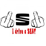 Cumpara ieftin Sticker Fuck You I Drive A SEAT